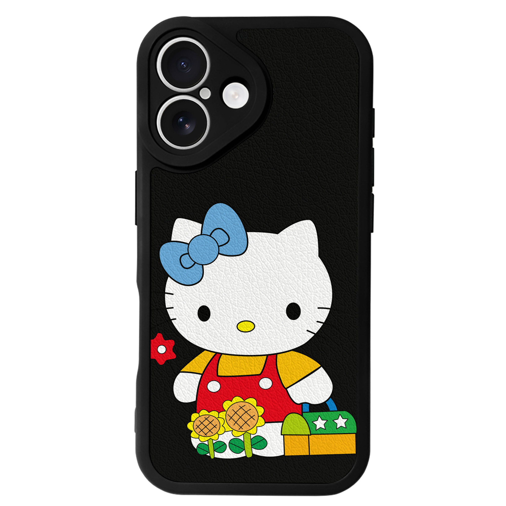 （画像用） Hello Kitty ハローキティ 【iPhone 16シリーズ対応】シリコンスマホケース（レザー調） 材質：シリコン